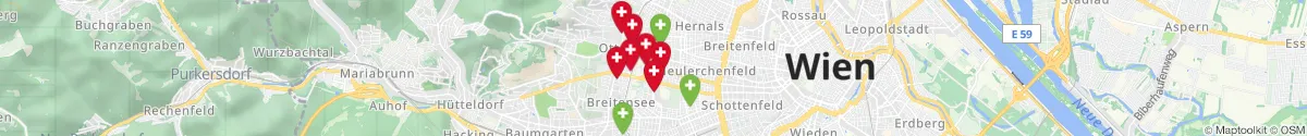 Kartenansicht für Apotheken-Notdienste in der Nähe von 1160 - Ottakring (Wien)